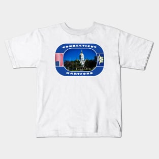 Connecticut, Hartford City, USA Kids T-Shirt